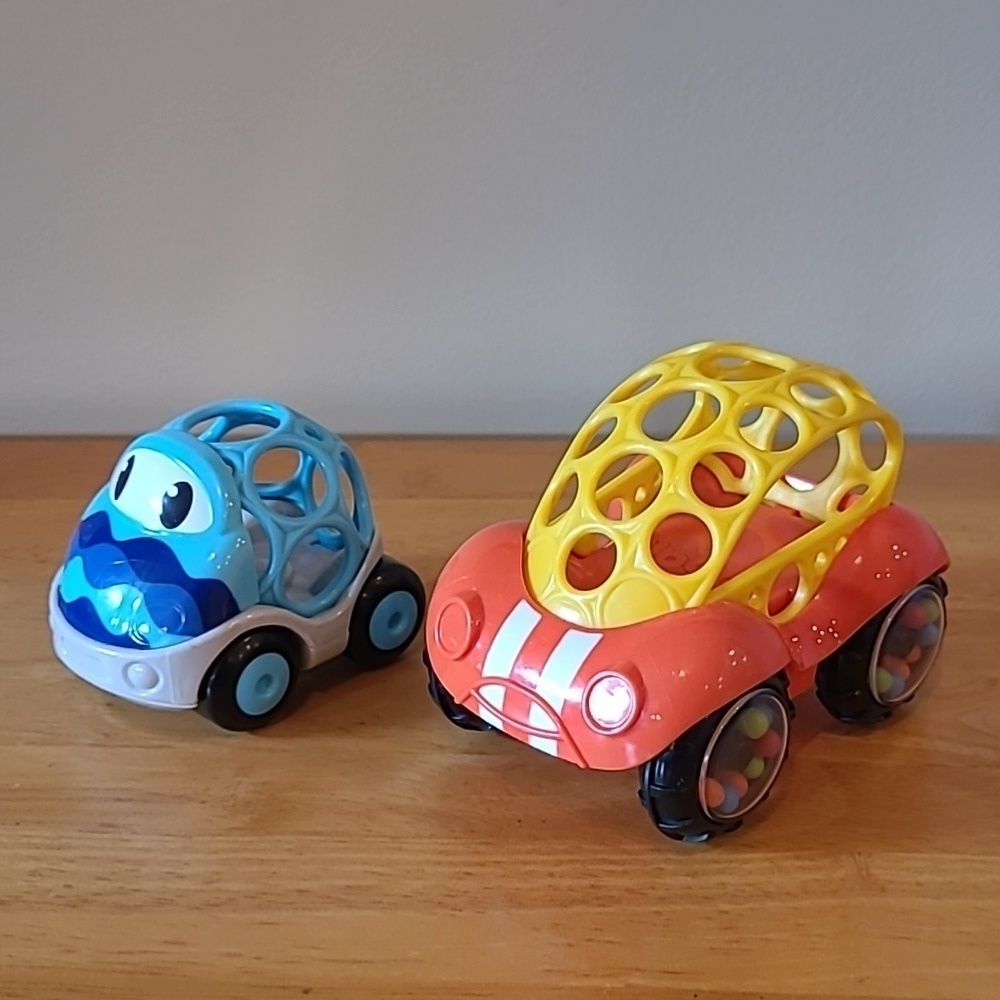 OBALL Easy Grasp Go Gripper & Rattle and Roll Sports Race Car, Set of 2 Cars - Picture 3 of 16